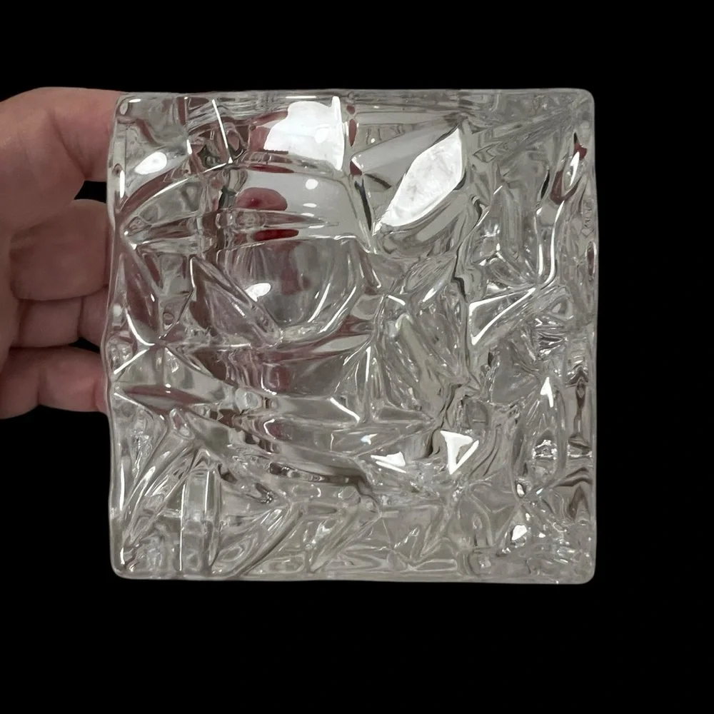 Nachtmann Crystal Candle Holders by Riedel Glassworks 3 inches